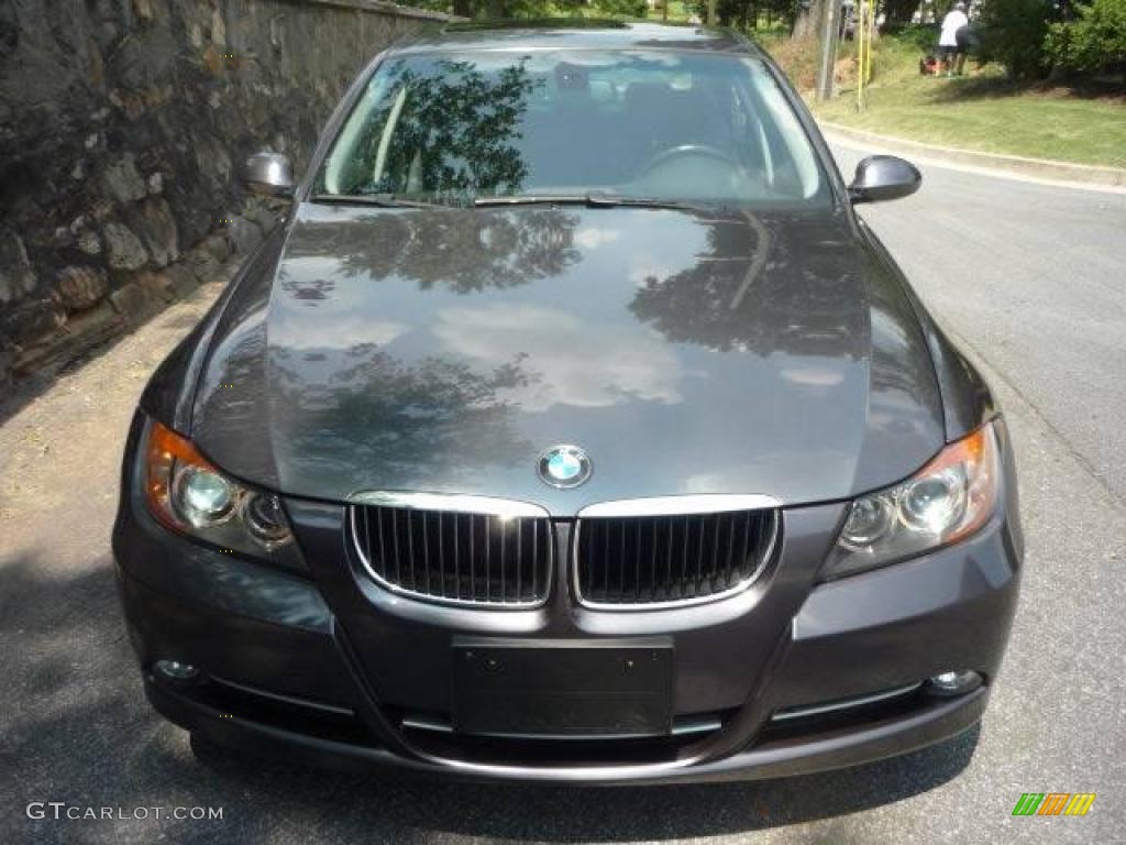 2007 3 Series 335i Sedan - Sparkling Graphite Metallic / Black photo #5