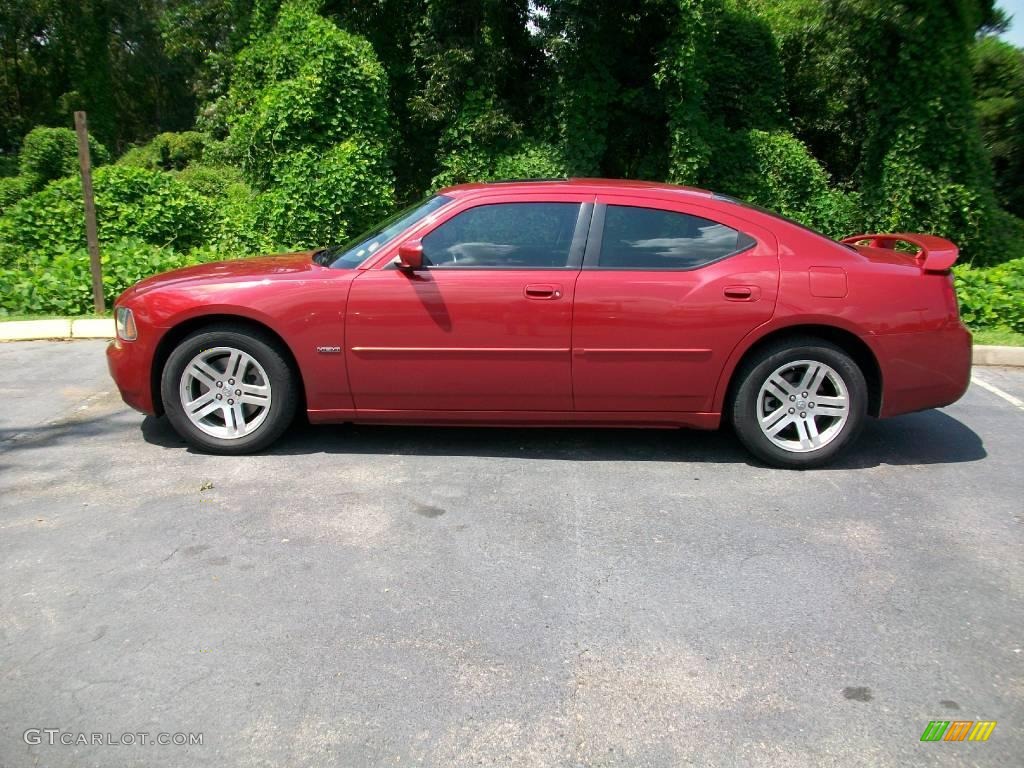 2006 Charger R/T - Inferno Red Crystal Pearl / Dark Slate Gray/Light Graystone photo #6
