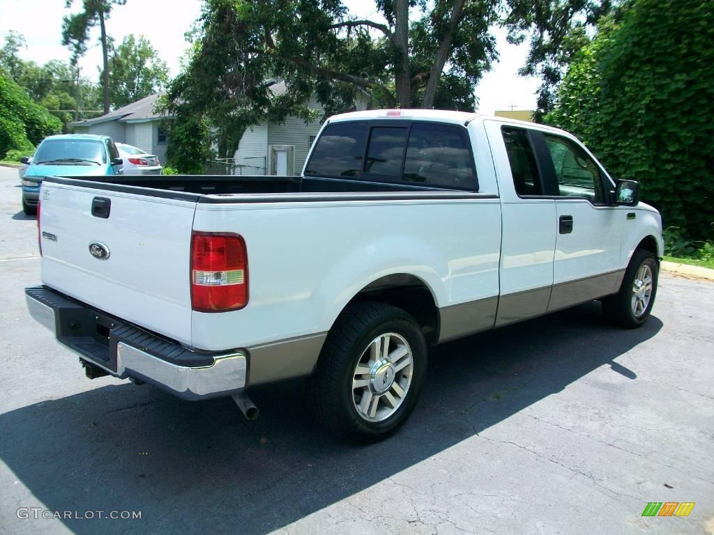 2006 F150 XLT SuperCab - Oxford White / Tan photo #3