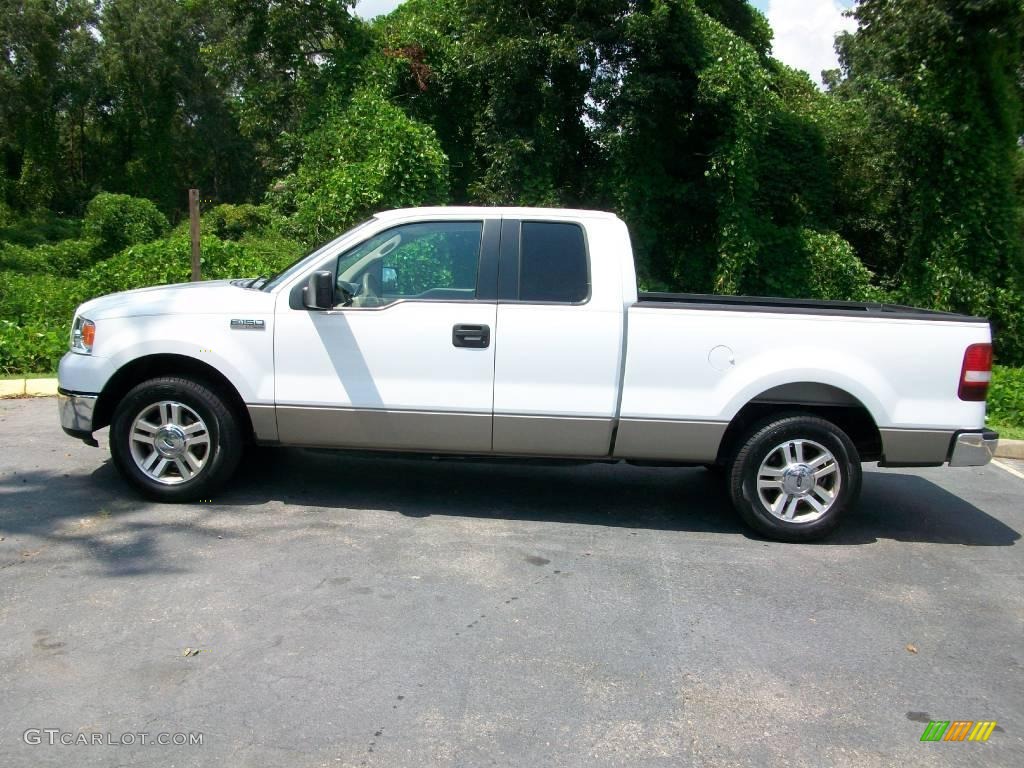 2006 F150 XLT SuperCab - Oxford White / Tan photo #6