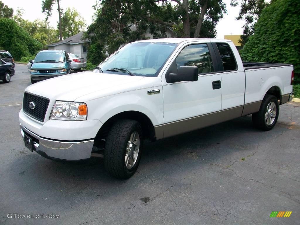 2006 F150 XLT SuperCab - Oxford White / Tan photo #7