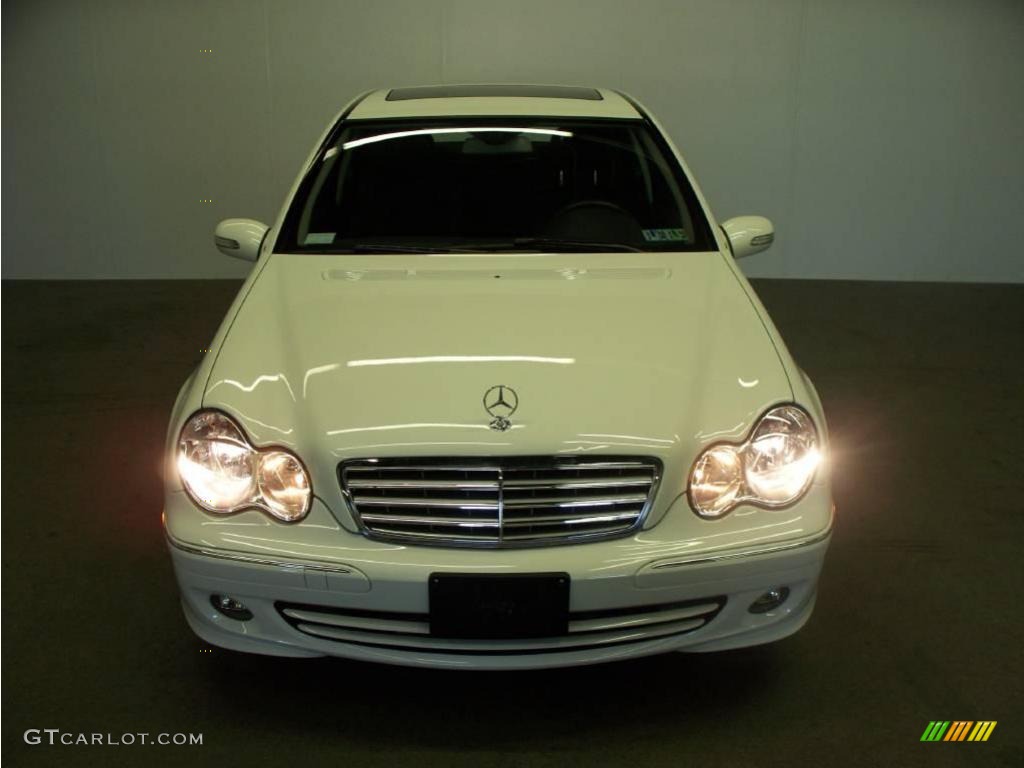 2007 C 280 4Matic Luxury - Arctic White / Black photo #2
