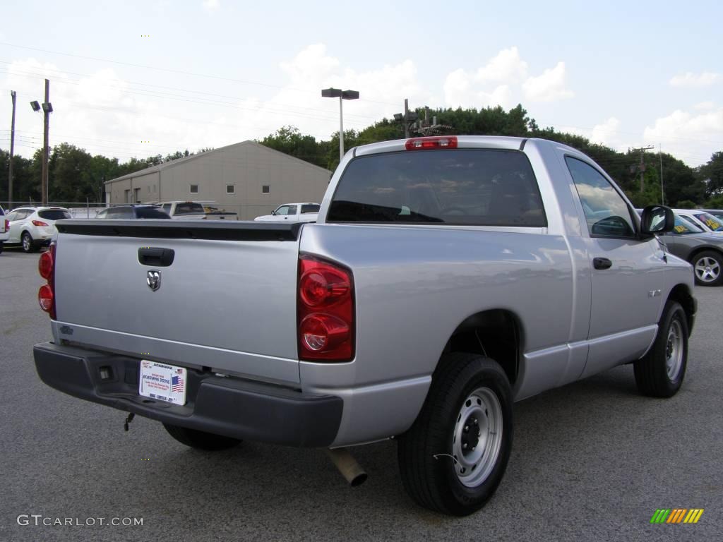 2008 Ram 1500 ST Regular Cab - Bright Silver Metallic / Medium Slate Gray photo #3