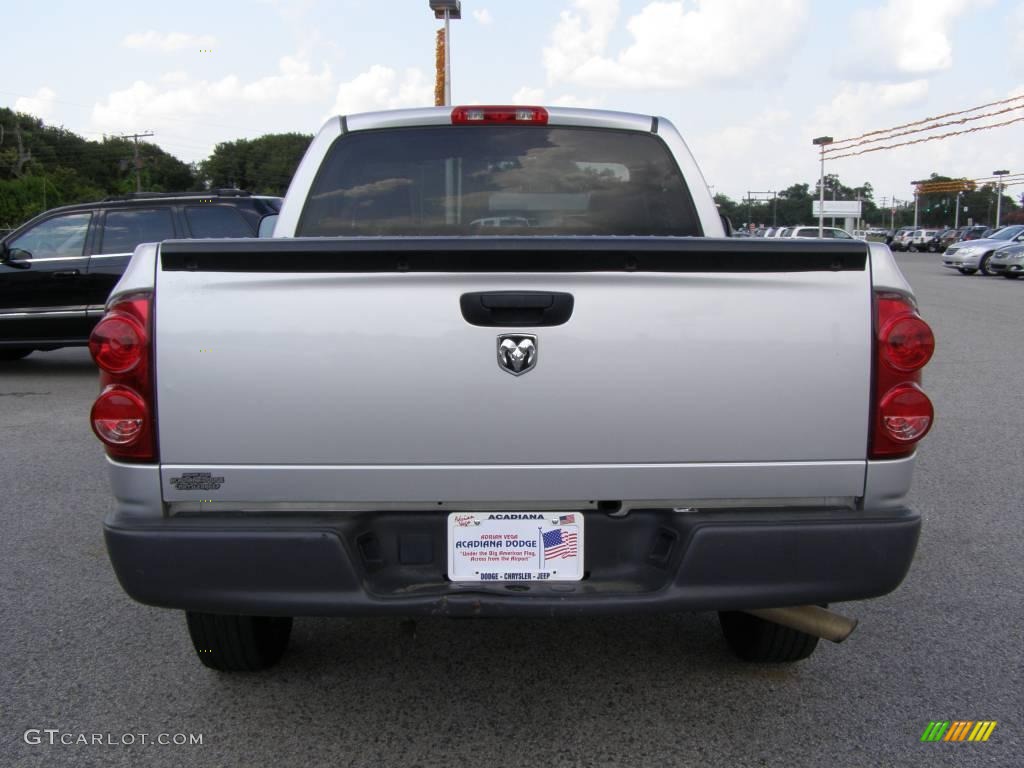 2008 Ram 1500 ST Regular Cab - Bright Silver Metallic / Medium Slate Gray photo #4