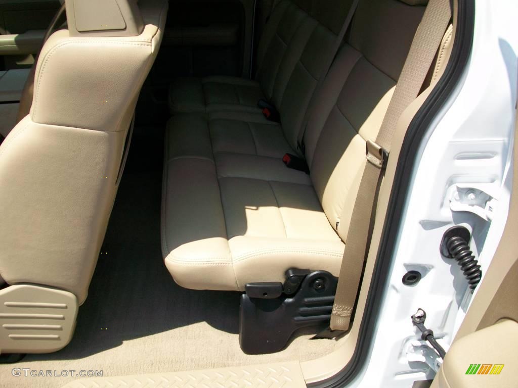 2006 F150 XLT SuperCab - Oxford White / Tan photo #14