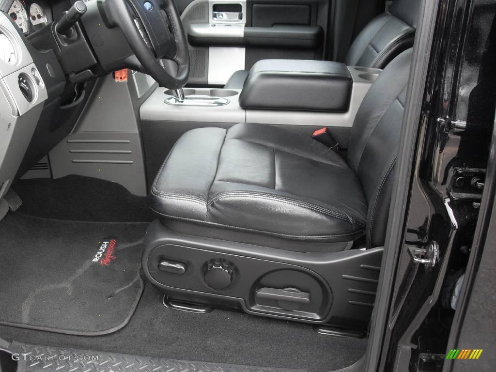 2006 F150 Lariat SuperCrew 4x4 - Black / Black photo #14