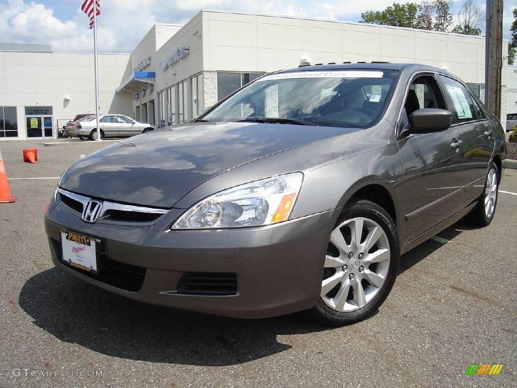 2006 Accord EX-L V6 Sedan - Carbon Bronze Pearl / Black photo #1