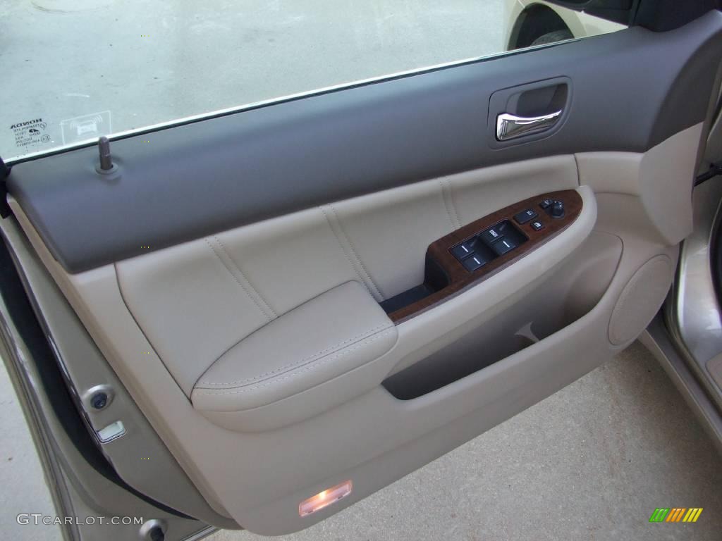 2006 Accord EX-L V6 Sedan - Desert Mist Metallic / Ivory photo #14