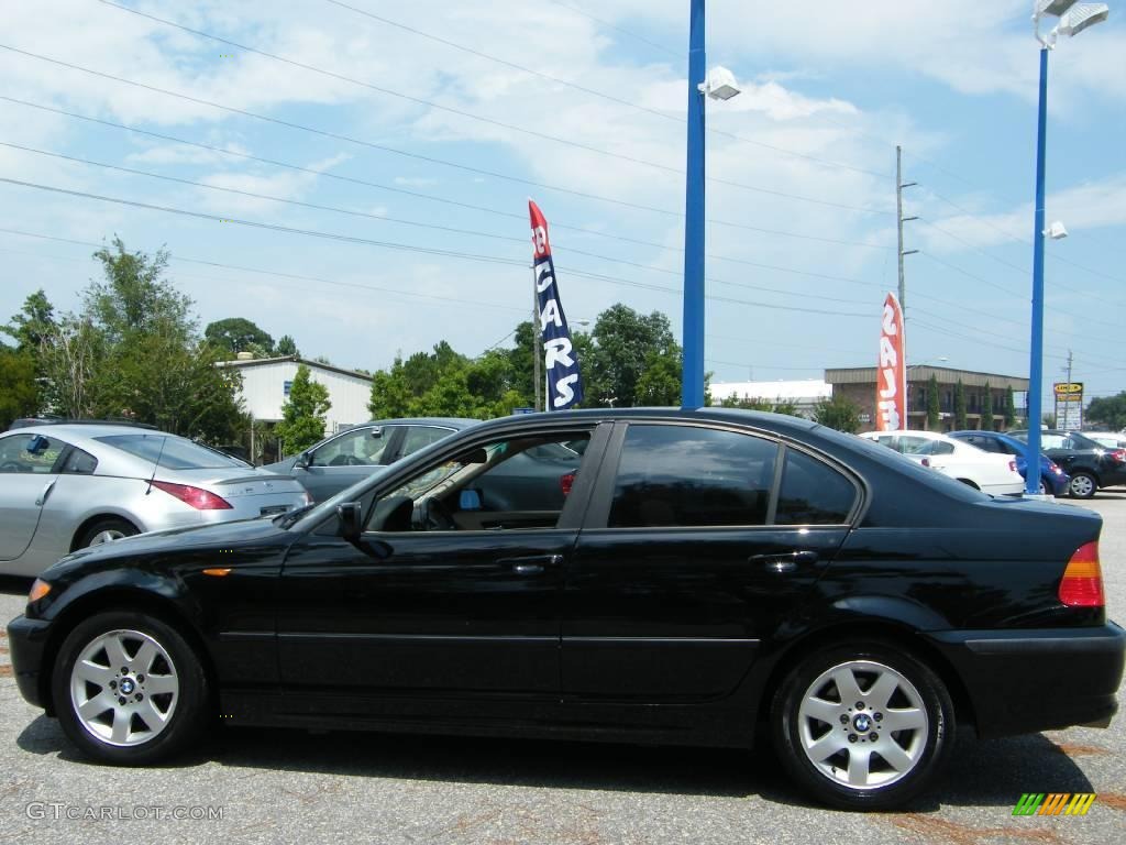 2002 3 Series 325i Sedan - Jet Black / Beige photo #2