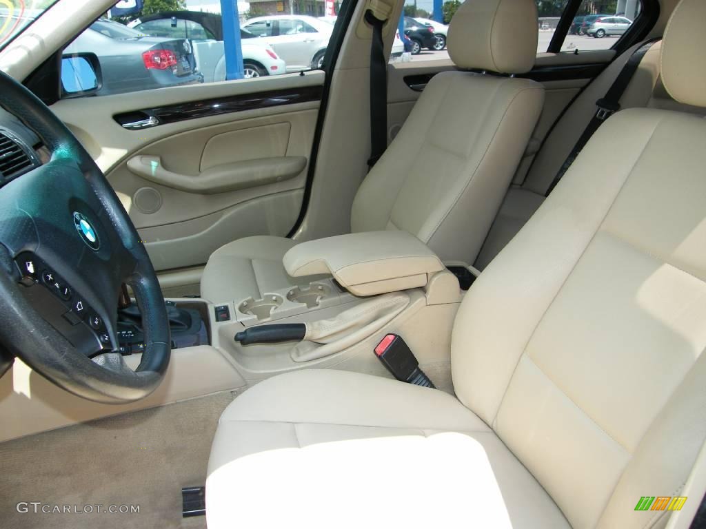2002 3 Series 325i Sedan - Jet Black / Beige photo #14