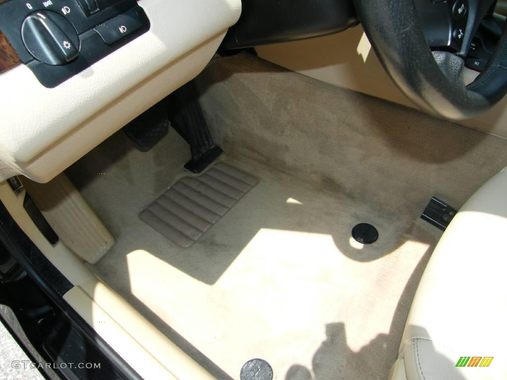 2002 3 Series 325i Sedan - Jet Black / Beige photo #16