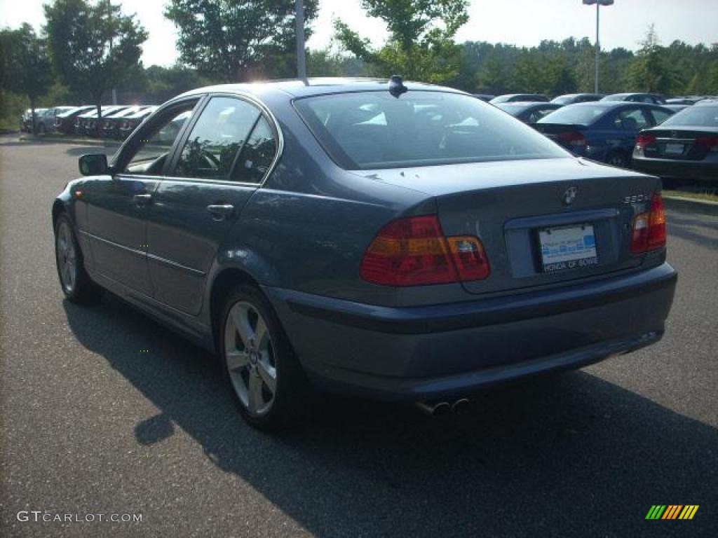 2005 3 Series 330xi Sedan - Steel Blue Metallic / Grey photo #5