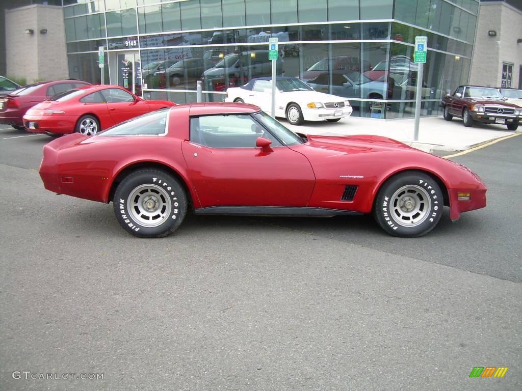 Red Chevrolet Corvette