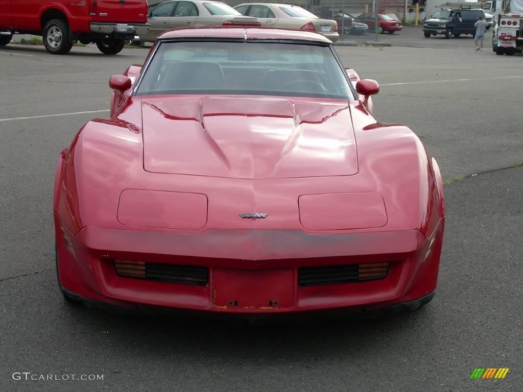 1982 Corvette Coupe - Red / Dark Red photo #3