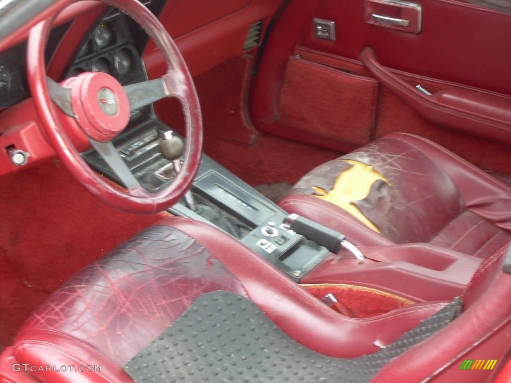 1982 Corvette Coupe - Red / Dark Red photo #8
