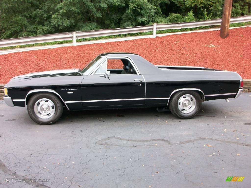 Black 1972 Chevrolet El Camino Standard El Camino Model Exterior Photo #15978184
