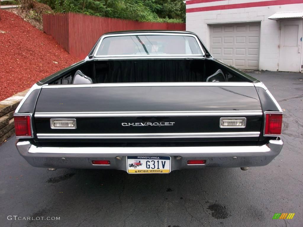 Black 1972 Chevrolet El Camino Standard El Camino Model Exterior Photo #15978192