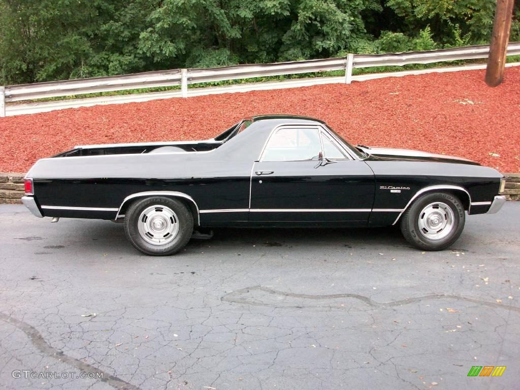 Black 1972 Chevrolet El Camino Standard El Camino Model Exterior Photo #15978200
