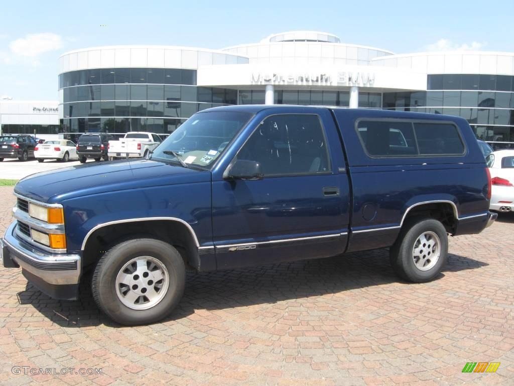 1995 C/K C1500 Regular Cab - Indigo Metallic / Beige photo #1