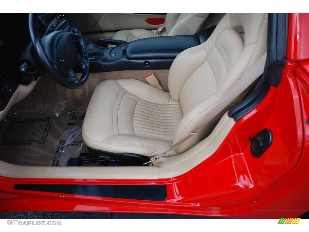 2001 Corvette Coupe - Torch Red / Light Oak photo #19