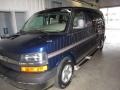 2004 Indigo Blue Metallic Chevrolet Express 1500 LS Passenger Conversion Van  photo #2