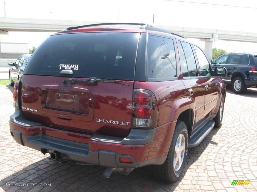 2004 TrailBlazer LT - Majestic Red Metallic / Pewter photo #6