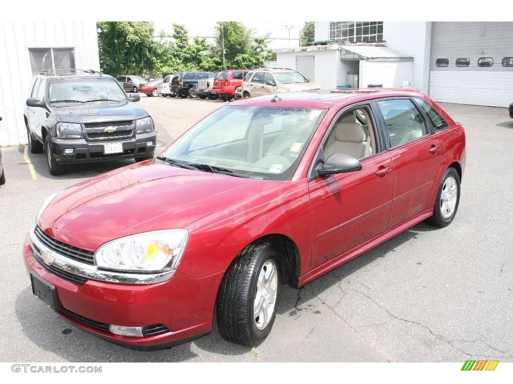 2005 Malibu Maxx LT Wagon - Sport Red Metallic / Neutral Beige photo #1