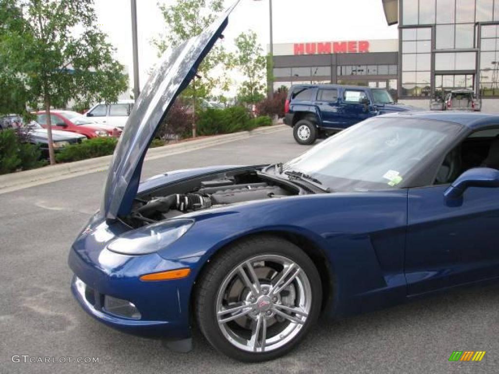 2007 Corvette Coupe - LeMans Blue Metallic / Ebony photo #15
