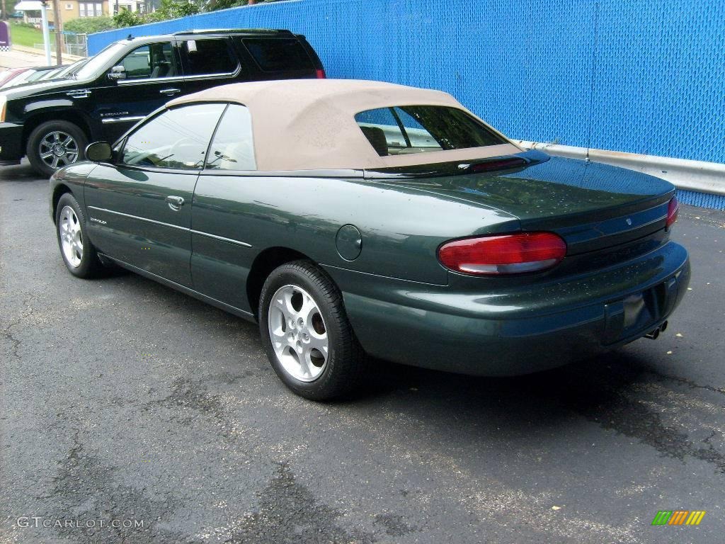 2000 Sebring JXi Convertible - Shale Green Metallic / Camel photo #2