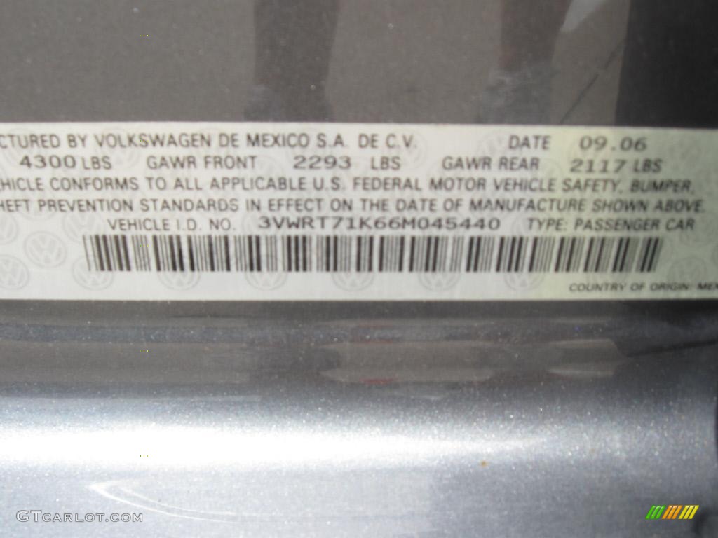 2006 Jetta TDI Sedan - Platinum Grey Metallic / Anthracite Black photo #34