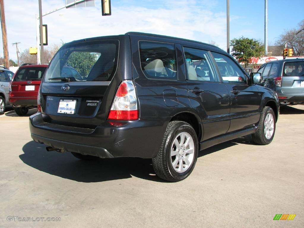 2008 Forester 2.5 X - Dark Gray Metallic / Graphite Gray photo #7