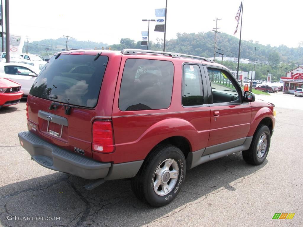 2001 Explorer Sport 4x4 - Toreador Red Metallic / Dark Graphite photo #10