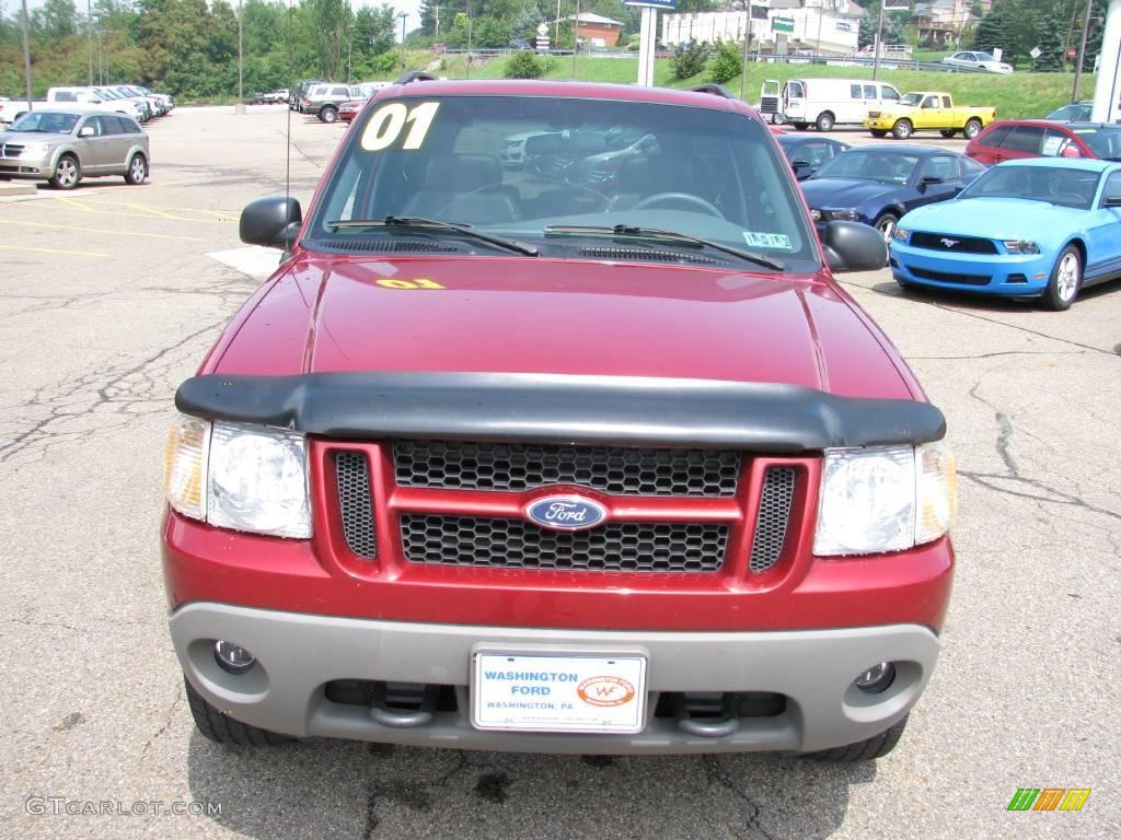 2001 Explorer Sport 4x4 - Toreador Red Metallic / Dark Graphite photo #11