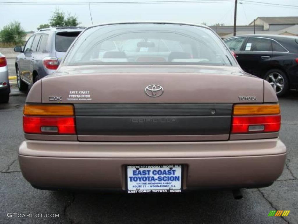 1993 Corolla DX - Rose Pearl Metallic / Dark Brown photo #4