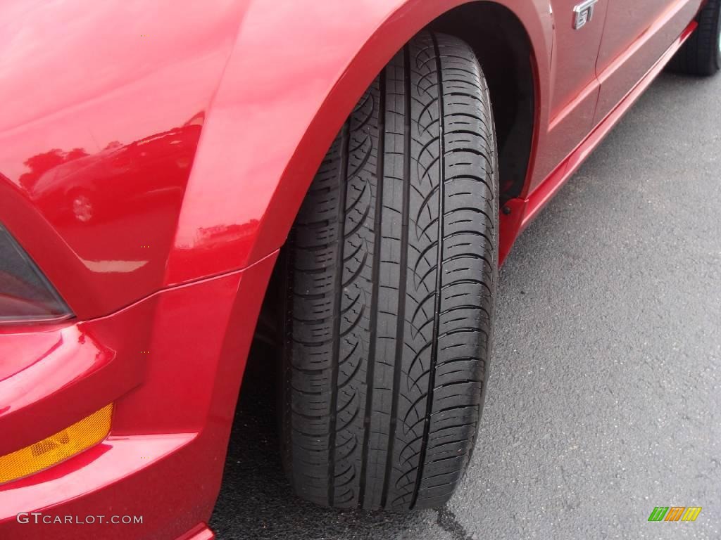 2006 Mustang GT Premium Convertible - Redfire Metallic / Dark Charcoal photo #9