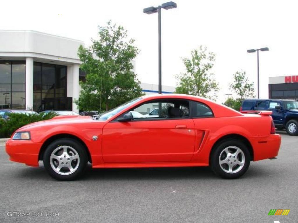 2004 Mustang V6 Coupe - Competition Orange / Dark Charcoal photo #1