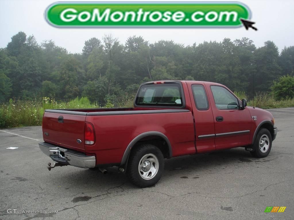 2002 F150 XL SuperCab - Toreador Red Metallic / Medium Graphite photo #2
