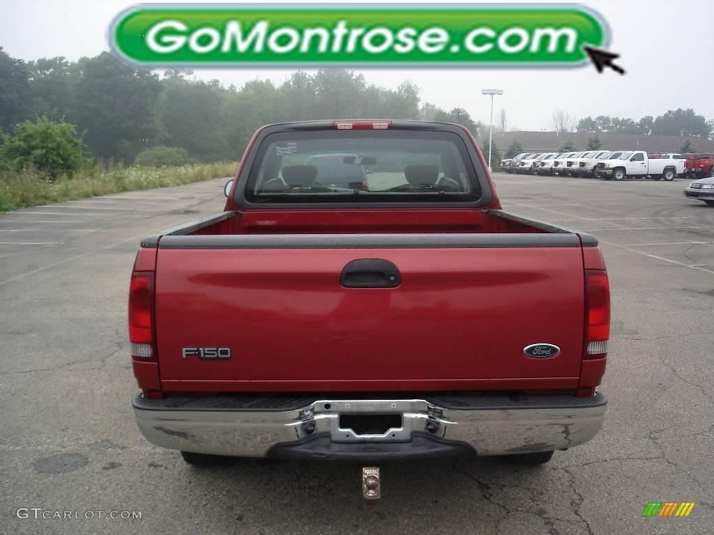2002 F150 XL SuperCab - Toreador Red Metallic / Medium Graphite photo #4