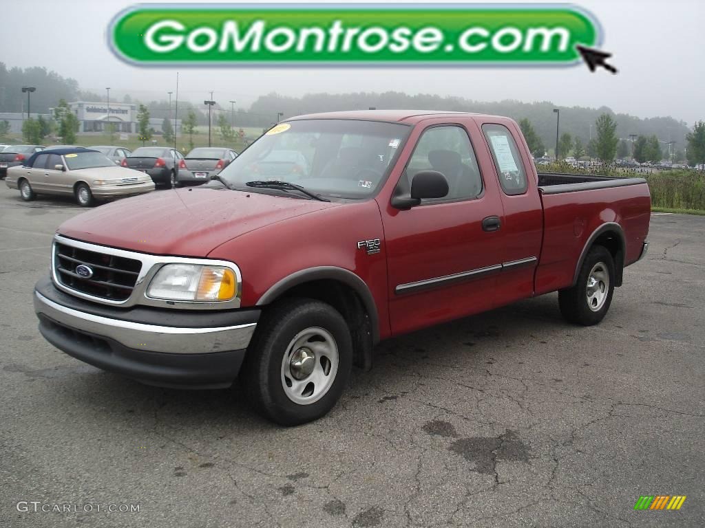 2002 F150 XL SuperCab - Toreador Red Metallic / Medium Graphite photo #18