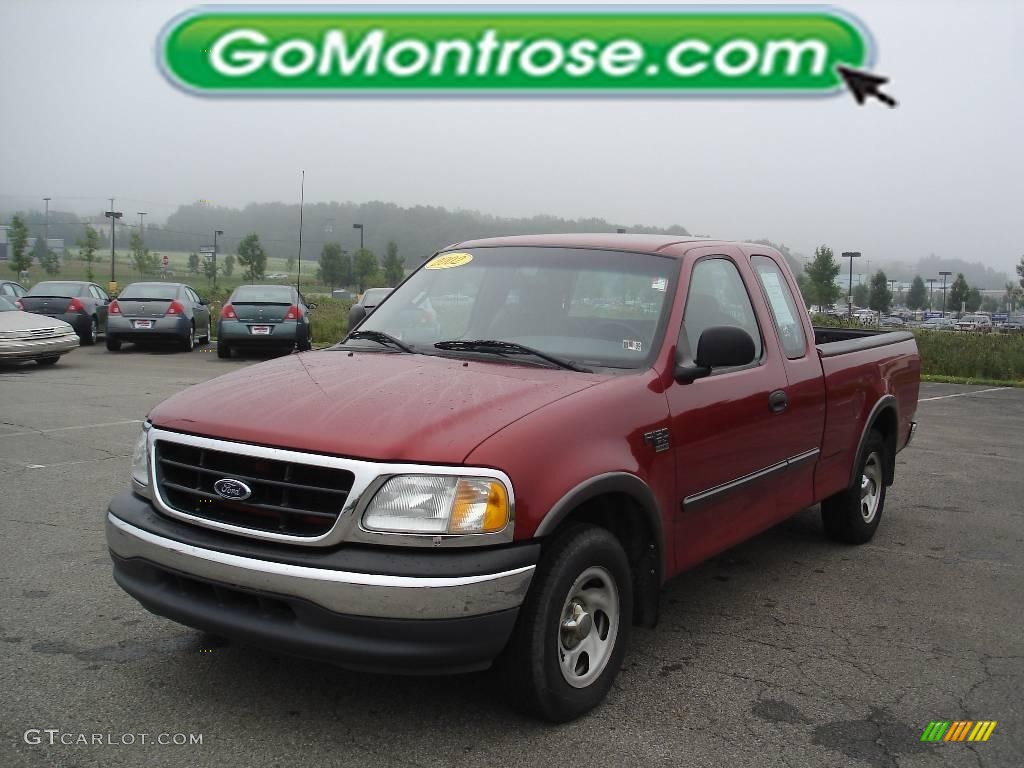 2002 F150 XL SuperCab - Toreador Red Metallic / Medium Graphite photo #19