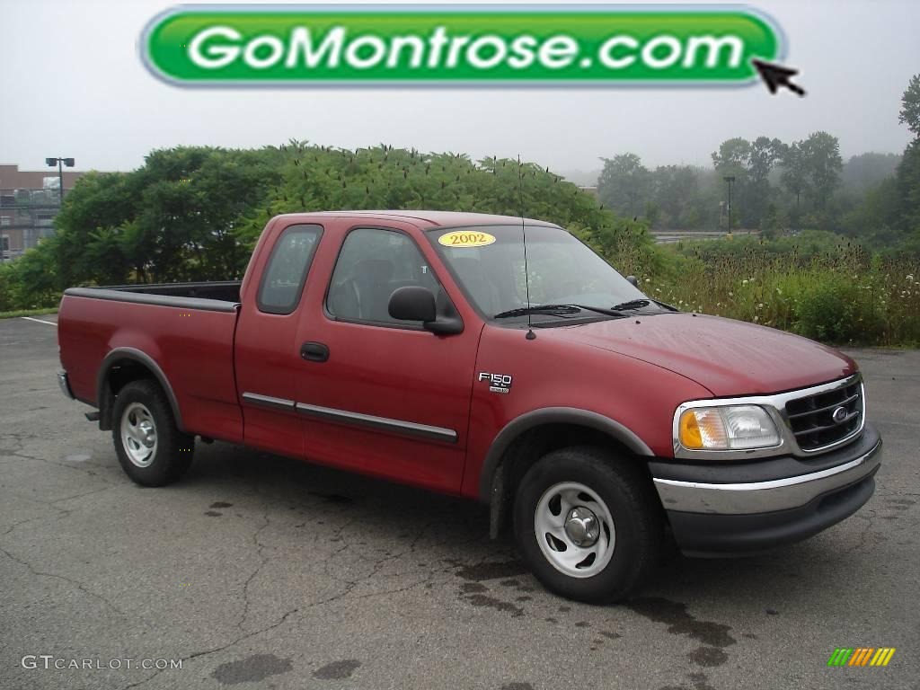 2002 F150 XL SuperCab - Toreador Red Metallic / Medium Graphite photo #22