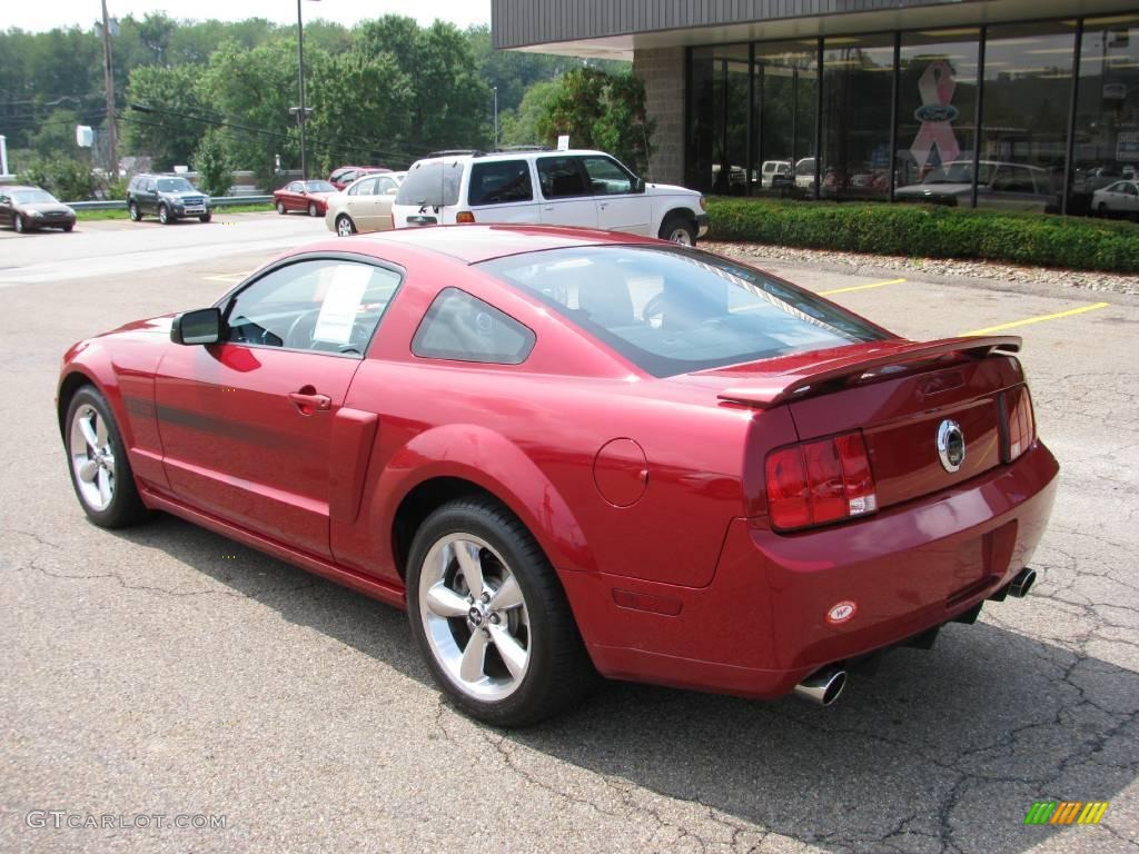 2008 Mustang GT/CS California Special Coupe - Dark Candy Apple Red / Charcoal Black/Dove photo #10