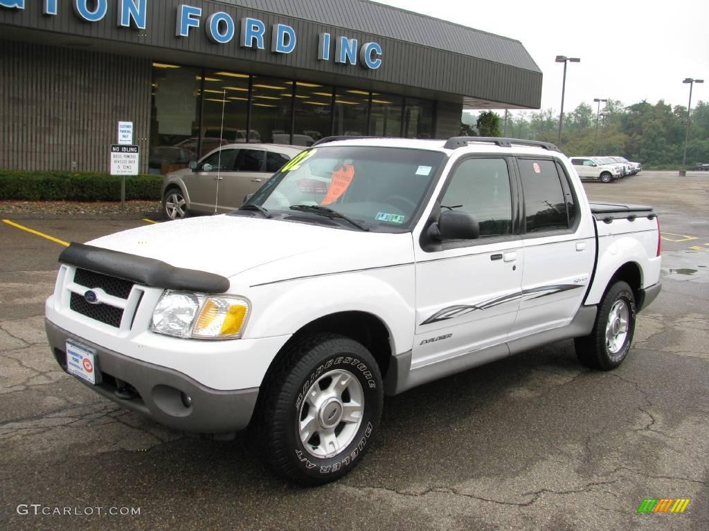 2002 Oxford White Ford Explorer Sport Trac 4x4 15971201 Photo 2