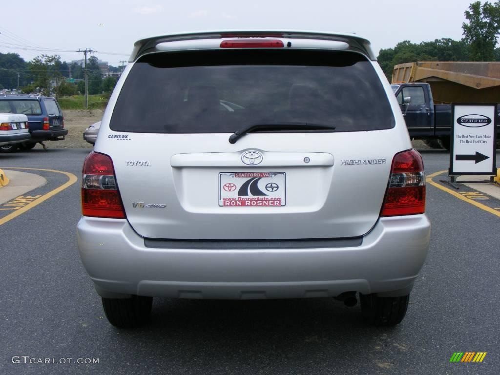 2007 Highlander V6 4WD - Millenium Silver Metallic / Ash Gray photo #23