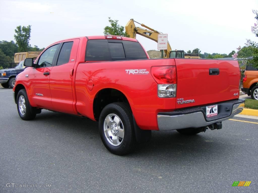 2007 Tundra SR5 TRD Double Cab 4x4 - Radiant Red / Graphite Gray photo #4