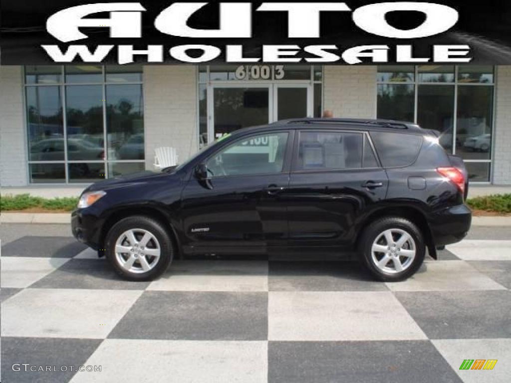 2008 RAV4 Limited 4WD - Black / Taupe photo #1