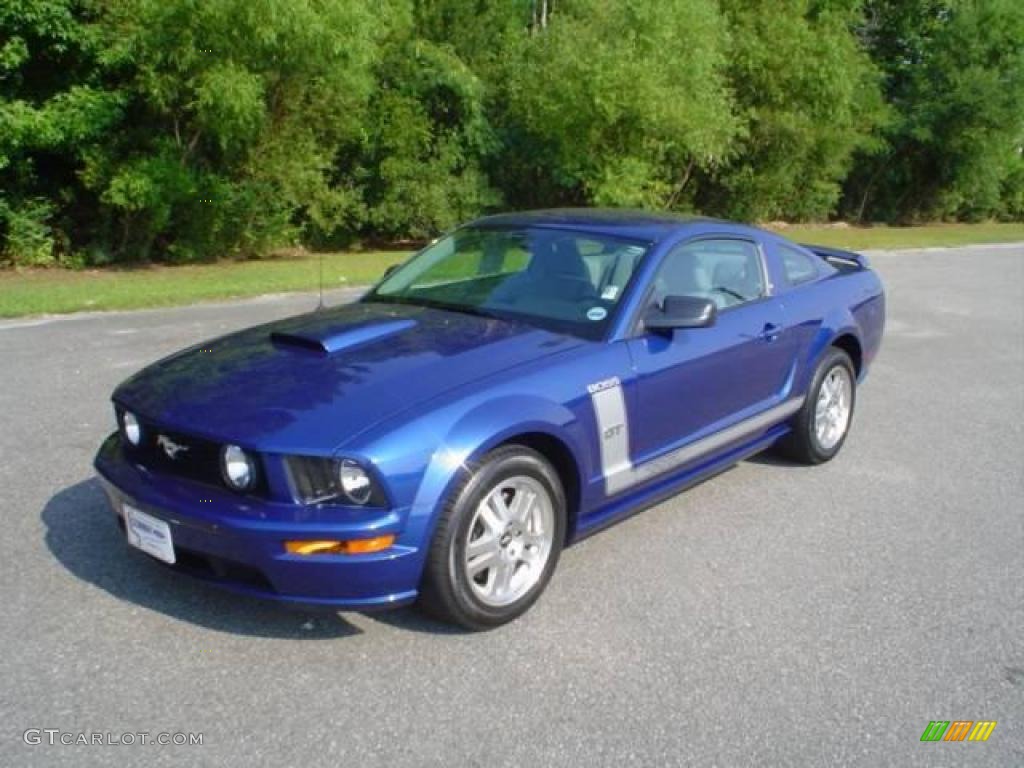 2008 Mustang GT Deluxe Coupe - Vista Blue Metallic / Light Graphite photo #1