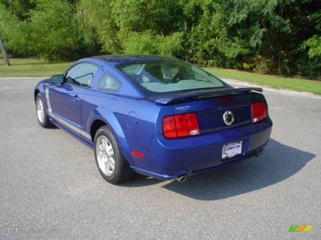 2008 Mustang GT Deluxe Coupe - Vista Blue Metallic / Light Graphite photo #7