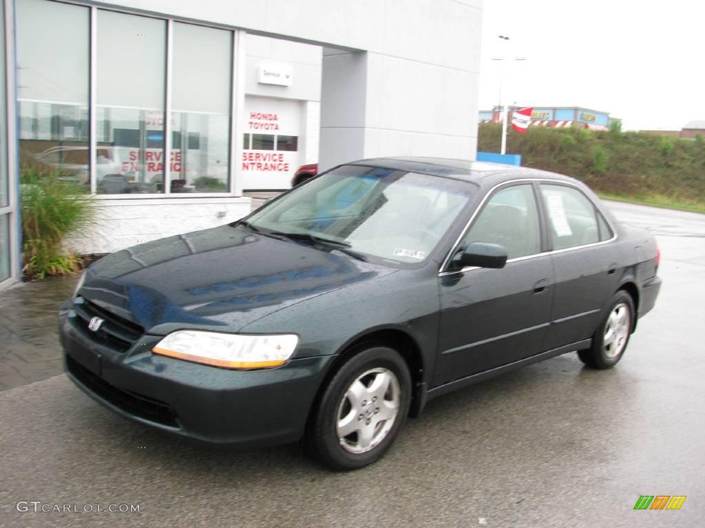 1998 Accord EX V6 Sedan - Dark Emerald Pearl / Ivory photo #3