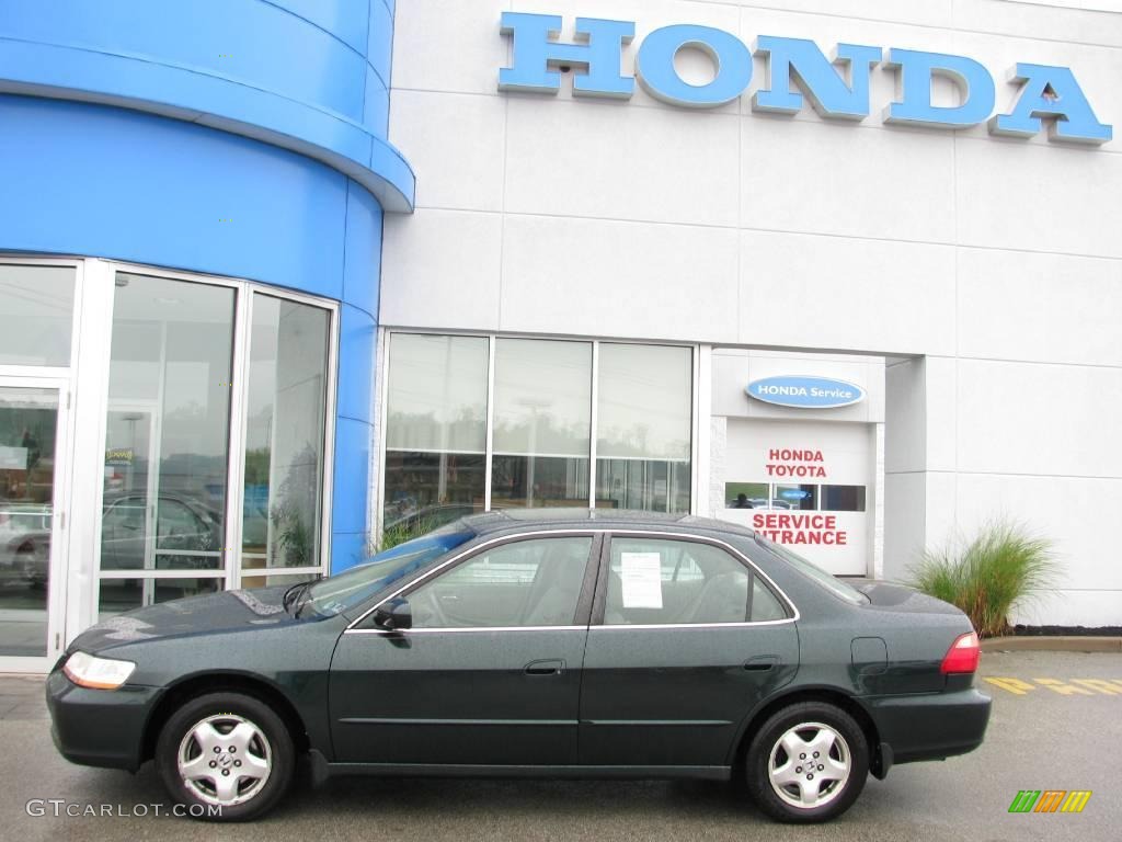 1998 Accord EX V6 Sedan - Dark Emerald Pearl / Ivory photo #5
